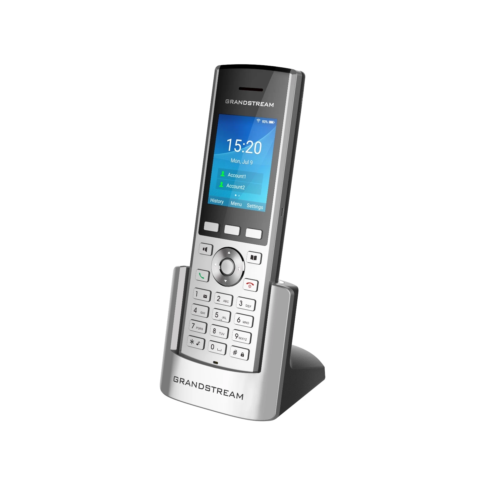 Wi-Fi IP phone, 2 SIP accounts, 2 lines,
