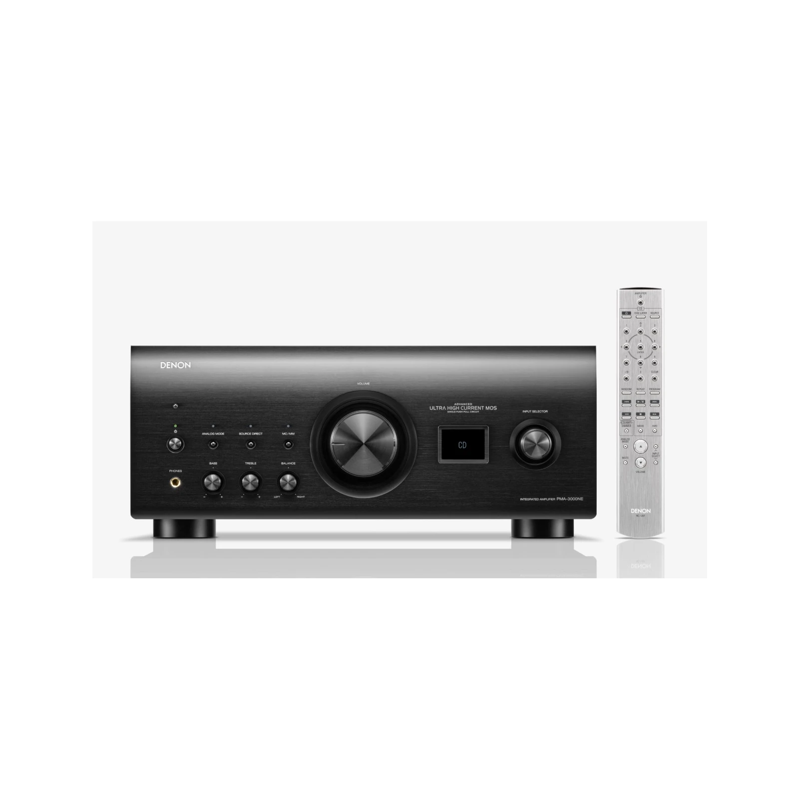 Amplificator stereo Denon PMA-3000NE, 80W in 4 ohmi, analog, negru