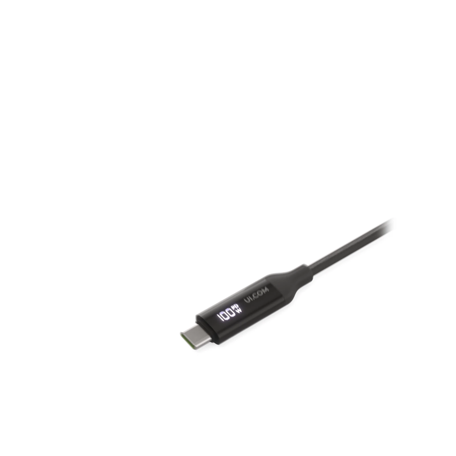 "Braided power and data cable with a dou