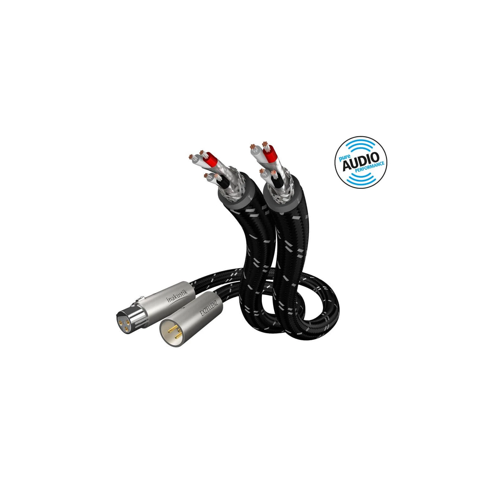 Cablu audio XLR, Inakustik Excellence, 0.75m, 006050007