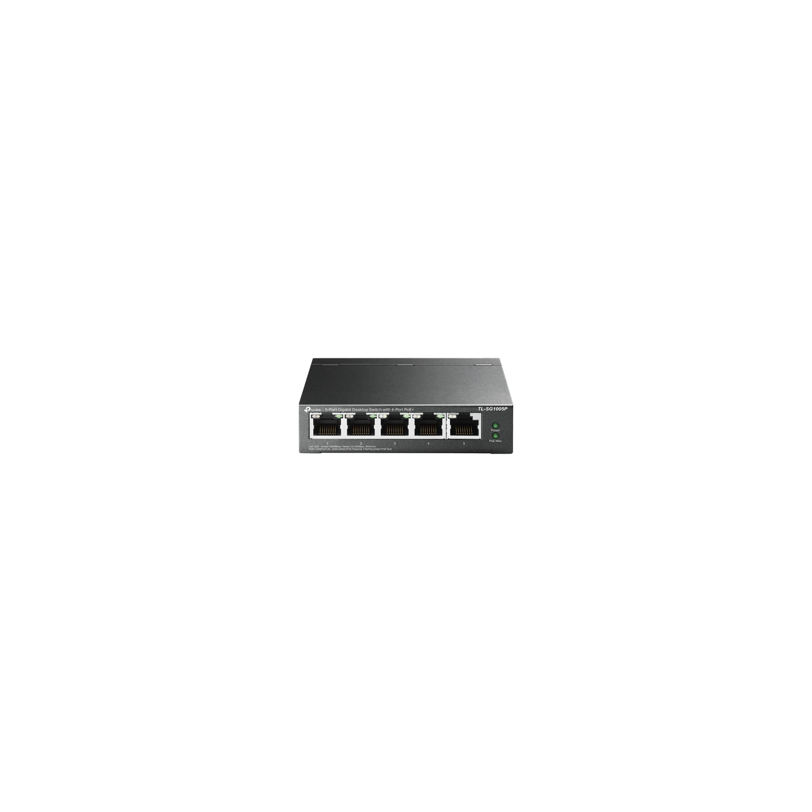 Switch 4 x RJ45 1G PoE, 1 x RJ45 1G, Unmanaged - TP-Link TL-SG1005P