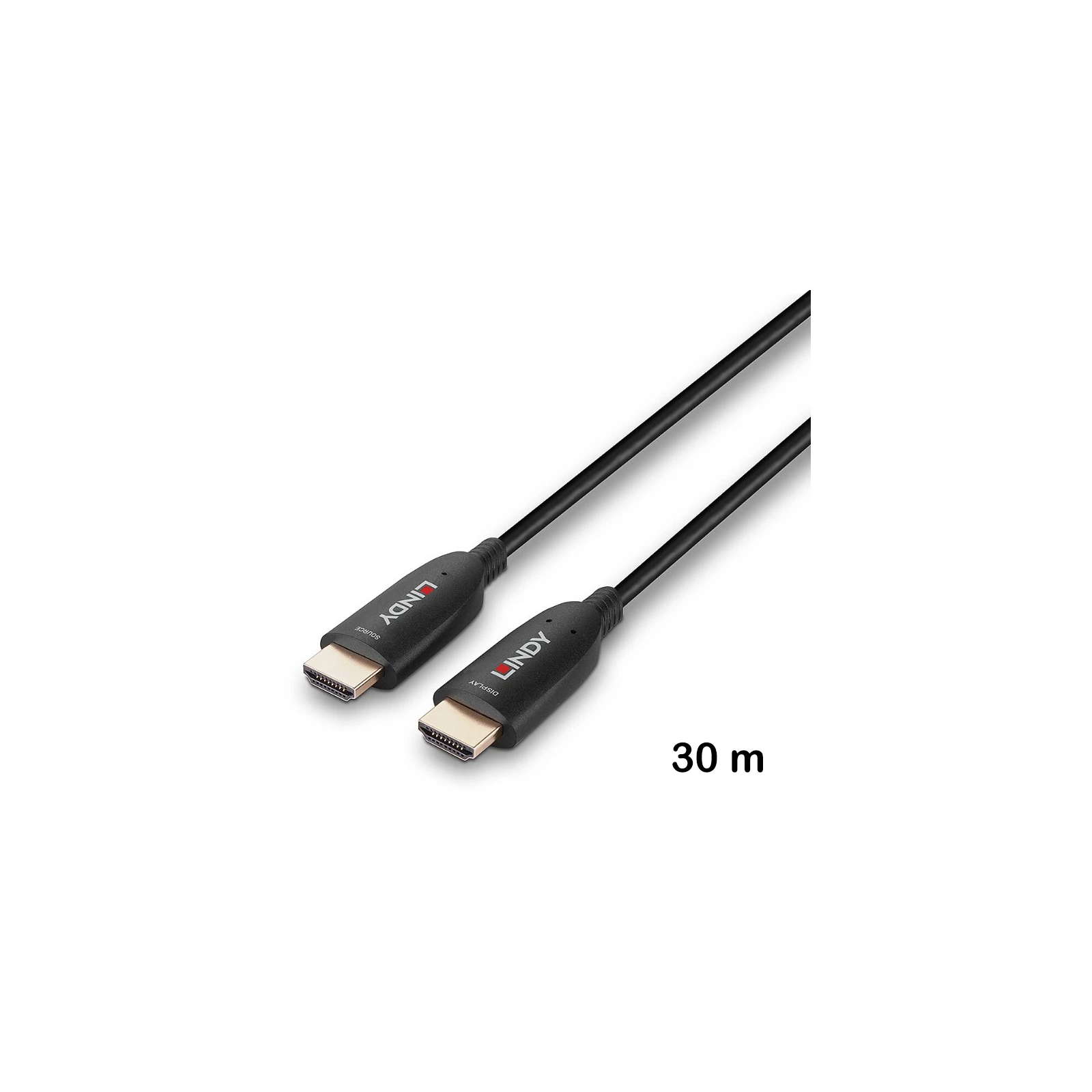 Cablu hibrid HDMI 8K60 cu fibră optică de 30 m, Lindy 38513