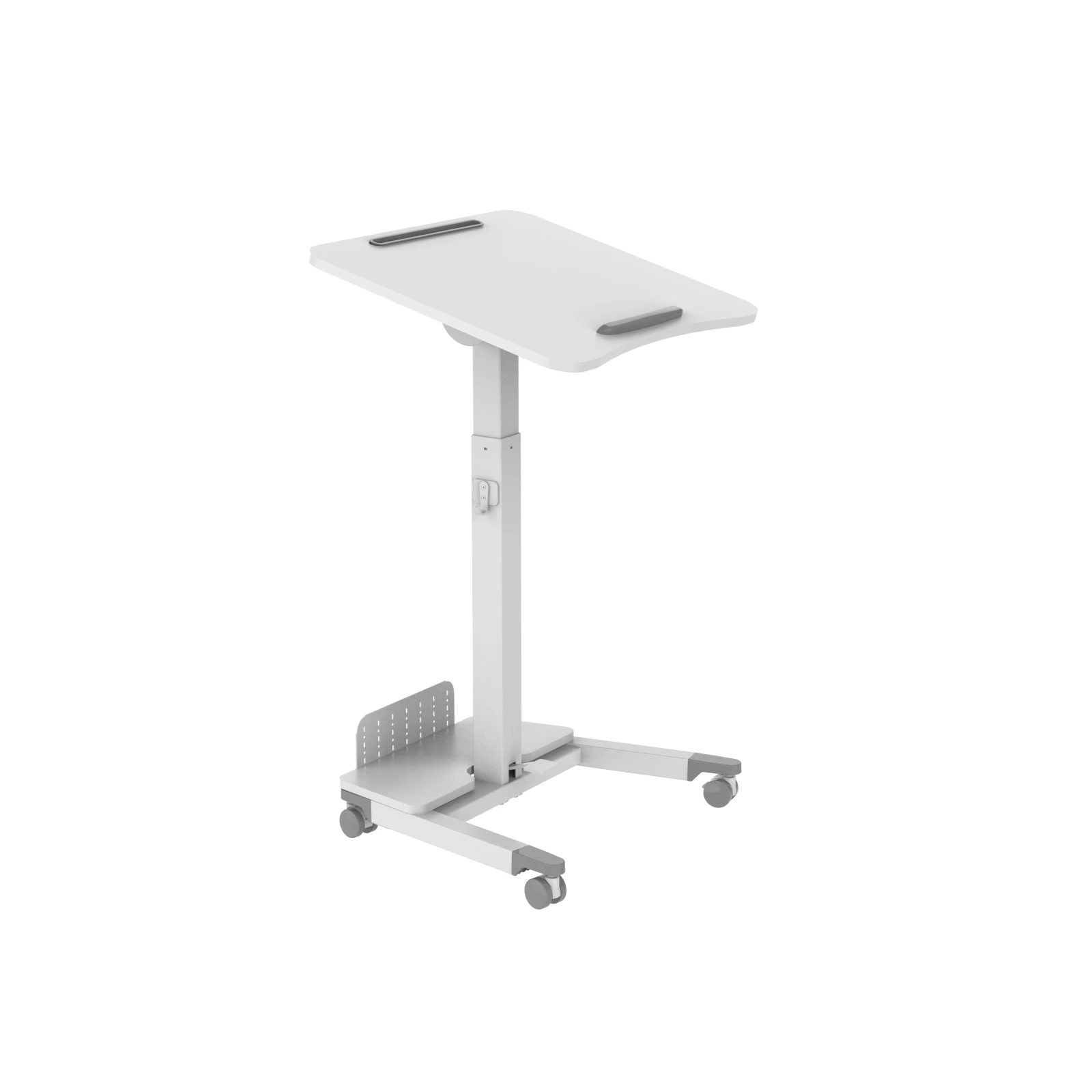 Masa laptop/videoproiector mobil, sit-stand, Blackmount F311Q, max.8kg, inaltime reglabila pneumatic, blat inclinabil