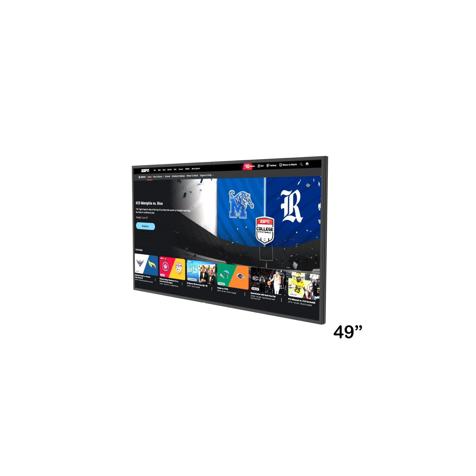 Display LCD Outdoor 49" KMT, 4K UHD (3840x2160), IP65, 1300 cd/m², Google TV, Dolby Atmos - TG26