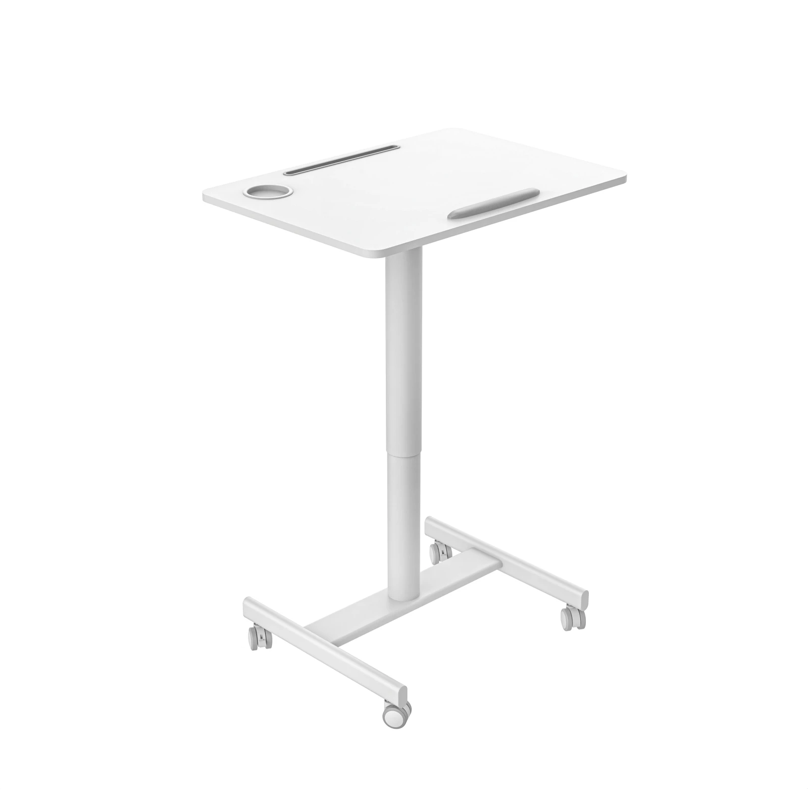 Masa laptop/videoproiector mobil, sit-stand, Blackmount TABLE316, max.8kg, ridicare pneumatica, blat inclinabil