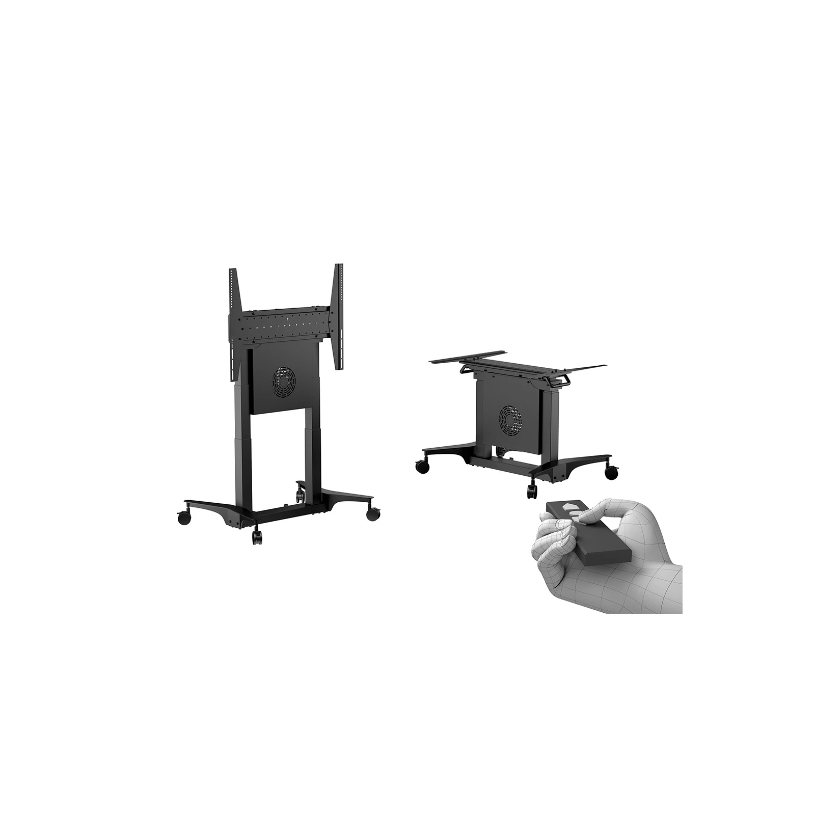 Stand mobil tip masa, motorizat cu telecomanda pentru Display &Touchscreen, Multibrackets MB-7104, 32"-86", max.100 kg