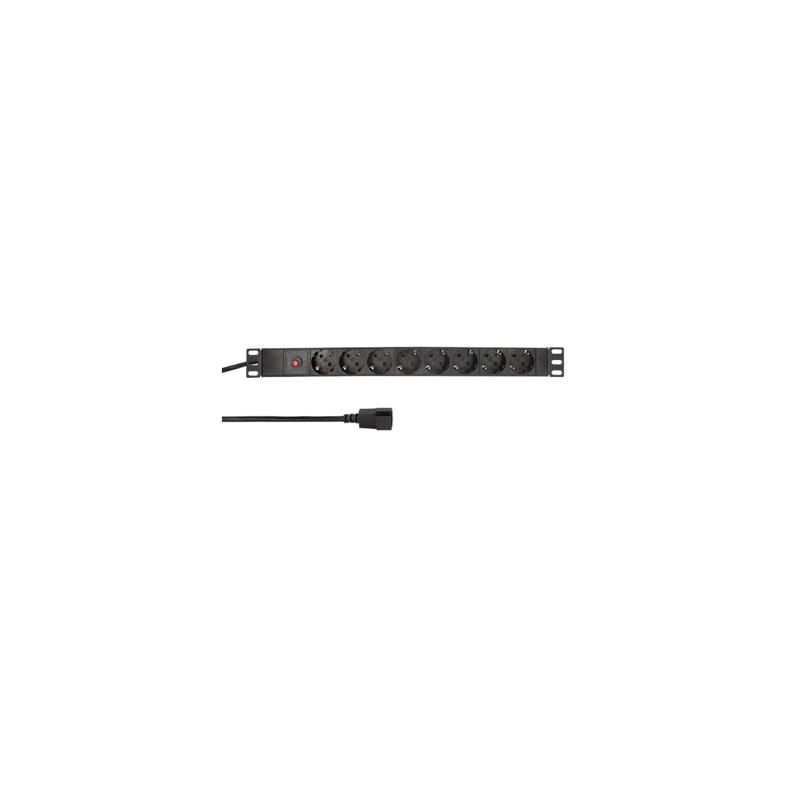 PDU 19", 8 X SCHUKO, 1U, CABLU 3M CU C14, NEGRU