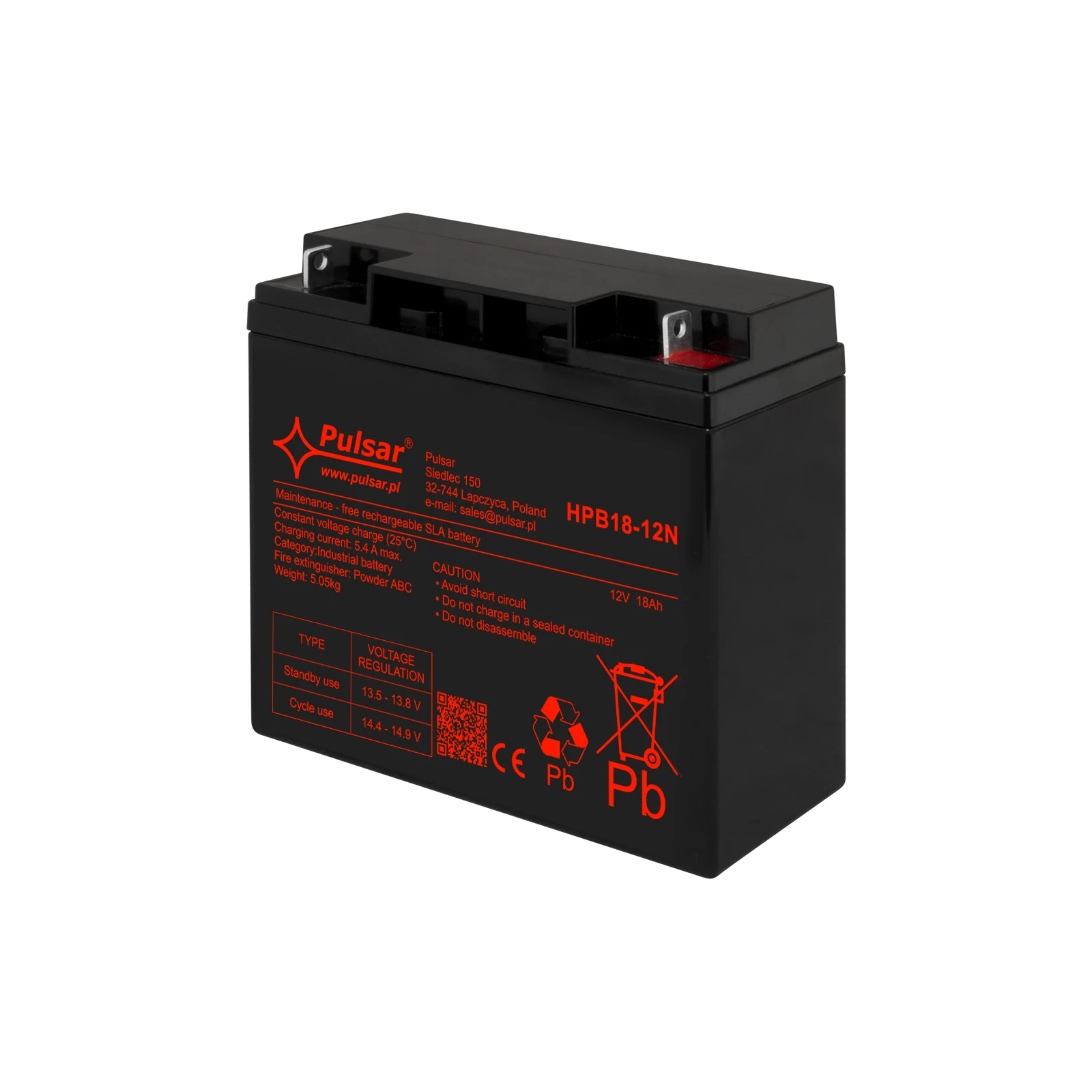 Acumulator 18ah/12V HPB18-12N