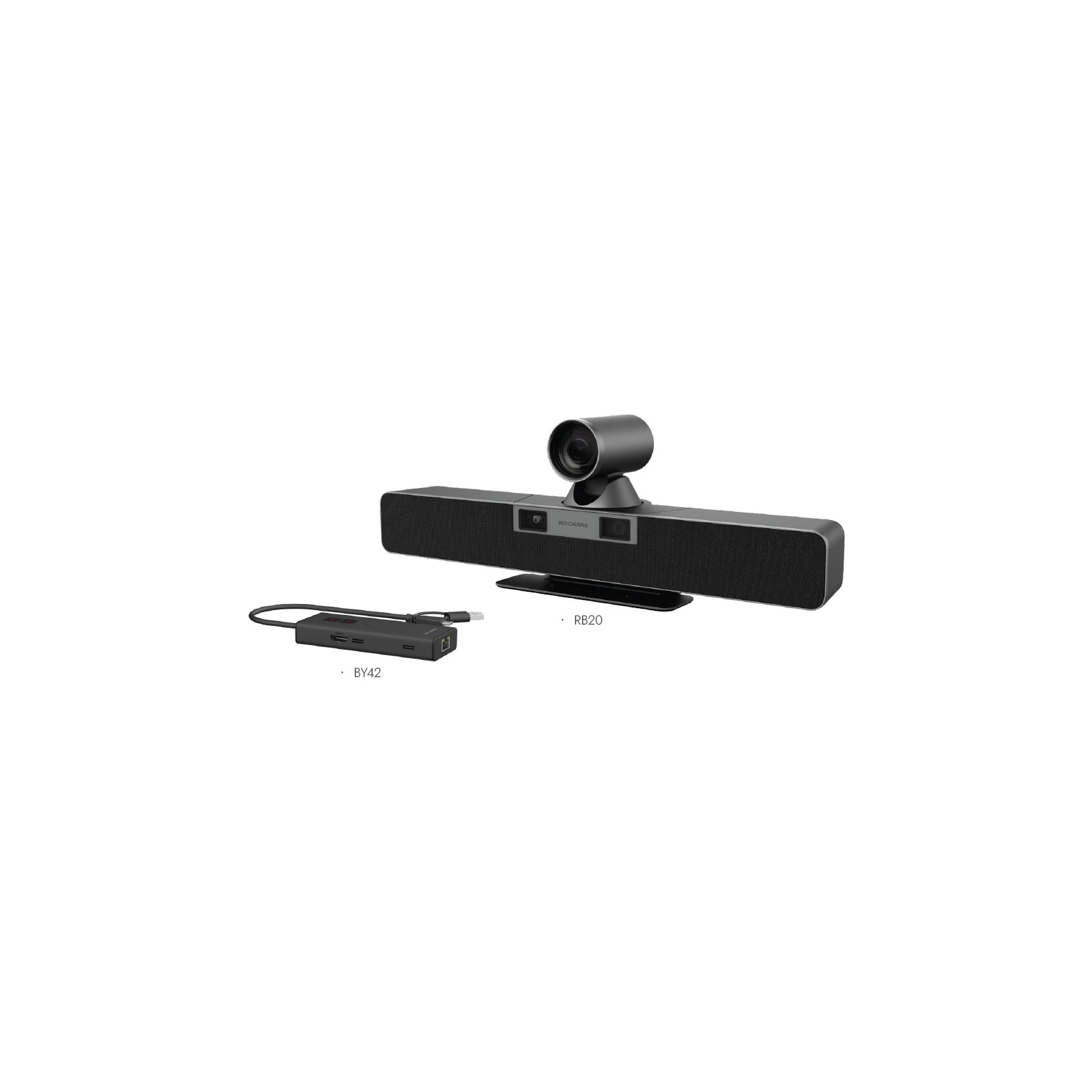 All-In-One 4K Dual Lens PTZ Conf.VideoBar BYOM Bundle,RB20 Kit,8.5MP Panoramic 120°DFoV Lens, 8.29MP Close-Up 70°Lens,12