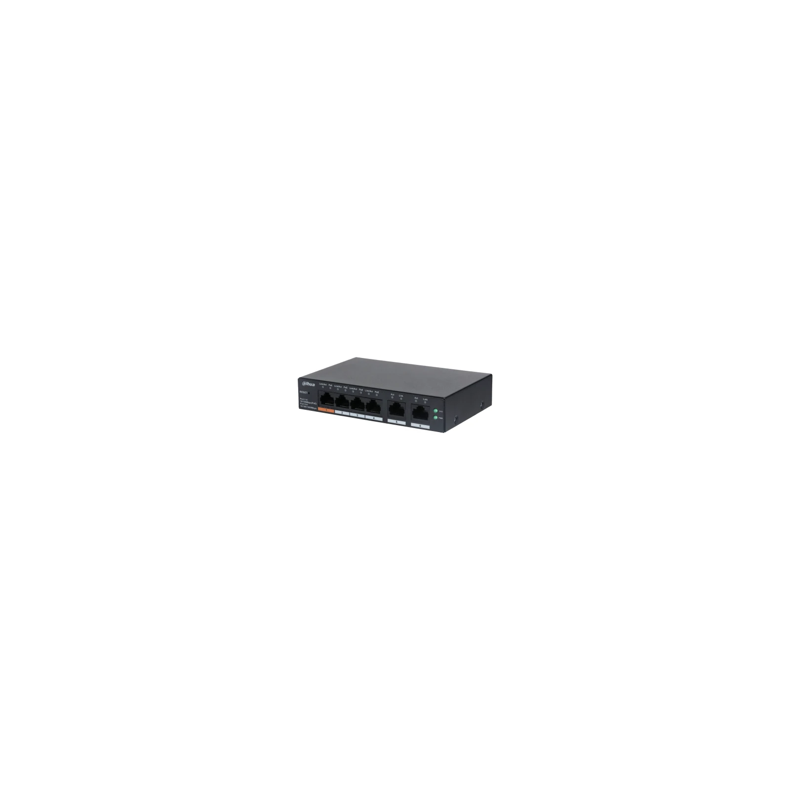 Switch cu management 6 porturi, 4 porturi PoE și 2 porturi uplink CS4006-4ET-60