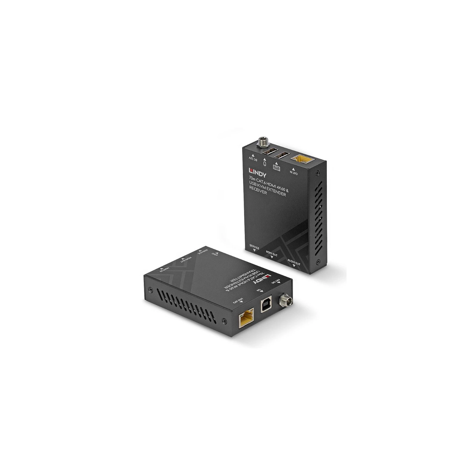 Extender KVM HDMI 4K60, USB și audio Cat.6, 70 m, Lindy 39383