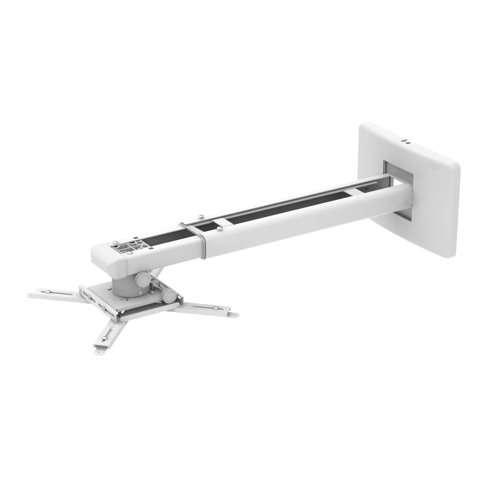 Suport videoproiector de perete Blackmount CT-PRB-11M, distanta perete-proiector 850-1200mm, max.10kg, alb