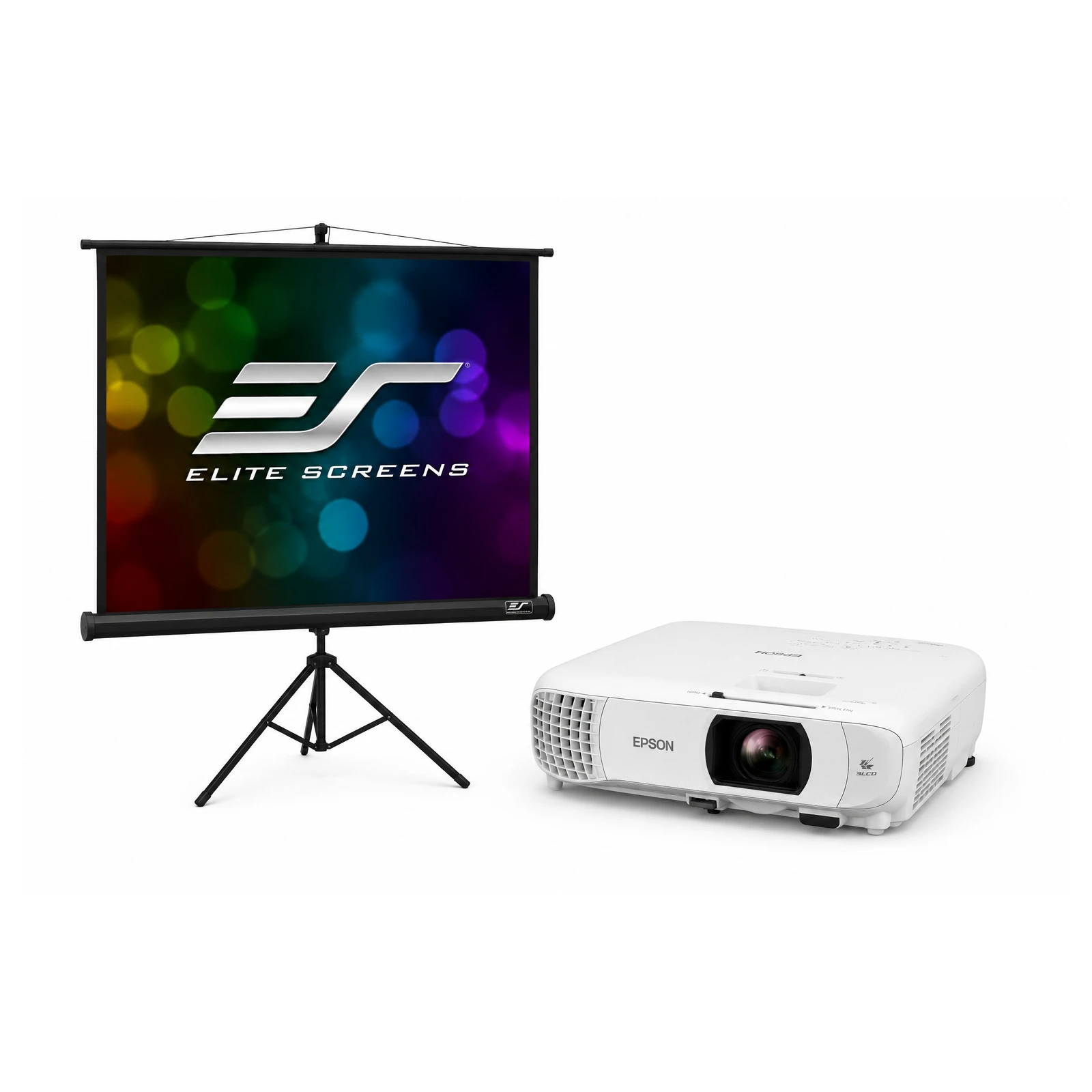 Pachet de proiecție Epson EH-TW840 + Ecran Portabil EliteScreens cu trepied (203x203) - TG26