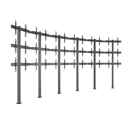 Stand Video Wall MBFMC 6x3U Multibrackets MB-4653, 32-65", brațe reglabile, max.30 kg/afisaj, montaj pe podea, negru