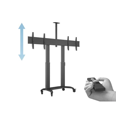 Pachet Stand TV motorizat reglabil in inaltime Multibrackets MB-3220 si Profil cu pilon dublu Multibrackets MB-4431