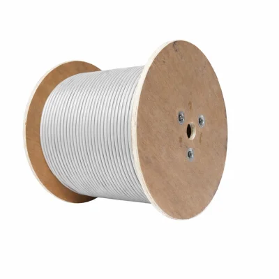 Cablu FTP cu alimentare  cat 5E 24 AWG+2*0.75mm2, GREY, RS (8 fire *0.52mm cupru masiv )Shinelink -x