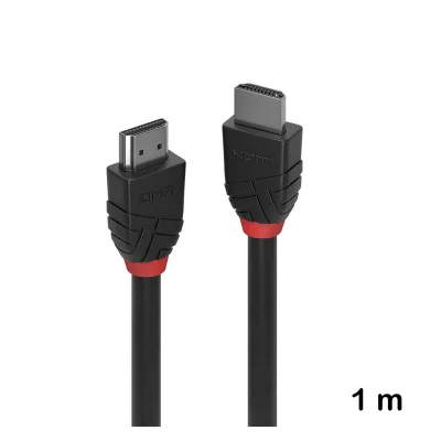 Cablu HDMI High speed, 1 m, Lindy, Black Line 36471