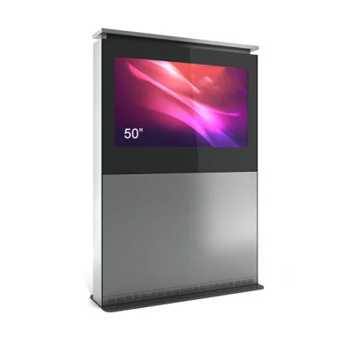 Totem de interior ZL, ZLH50N-SBB, pentru display 50'', sticla frontala securizata