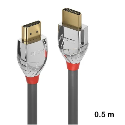 Cablu HDMI High Speed, 0.5m, Lindy, Cromo Line 37870