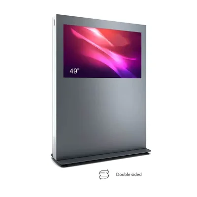 Totem de interior cu doua fete BX, BXH49N-SAB, pentru display 49'', fara sticla securizata frontala