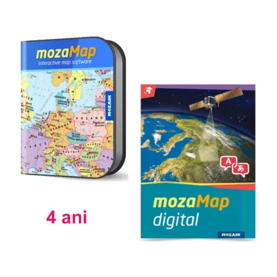 Clasele gimnaziale - Atlas Geografic Digital Multilingv, 4 ani