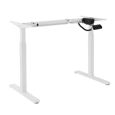 Cadru birou electric Sit-Stand, Blackmount ST1, ALB, Single Motor