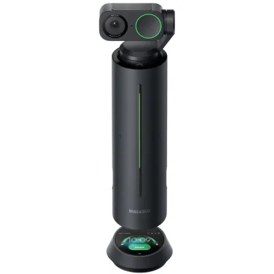 Pachet videoconferință Insta360 Wave + Link 2 negru 4K AI pentru săli mici și birou hibrid