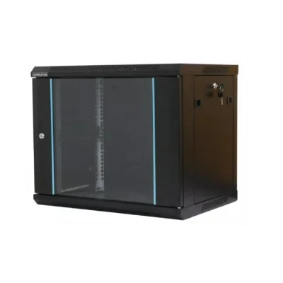 RACK 19" 6U 600X600, DE PERETE, NEGRU