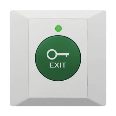 Buton de iesire din plastic, profil ingust, LED, buzzer CSB-86G-LED