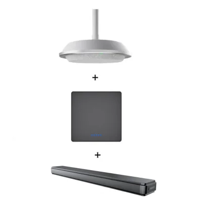 Pachet audio si speakerphone pentru videoconferinte cu prindere in tavan