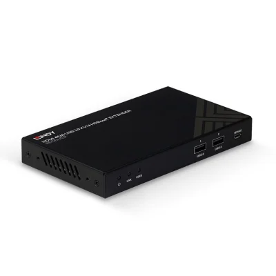 Extender KVM HDBaseT de 150 m Cat.6 HDMI 4K60, IR, RS-232 și audio, receptor, Lindy 38389