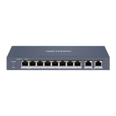 Switch 8 porturi 100 Mbps, PoE at/bf/bt, Smart Management - HIKVISION DS-3E1310HP-EI