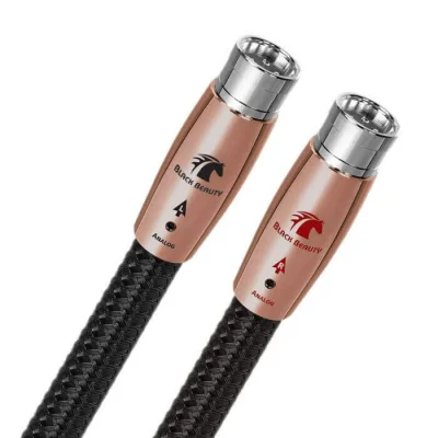 Cablu audio 2XLR - 2XLR  AudioQuest Black Beauty, 0.75m, Level 6 noise Dissipation with Graphene, Solid PSC+