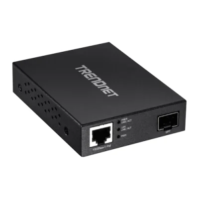 Media Convertor POE Gigabit - SFP fibra optica - TRENDnet TFC-PGSFP