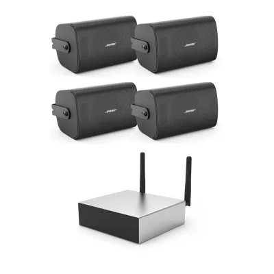 Pachet sonorizare cu Arylic A50+ si 2 perechi BOSE FS2SE Negru, WiFi Streaming, Internet Radio, Bluetooth
