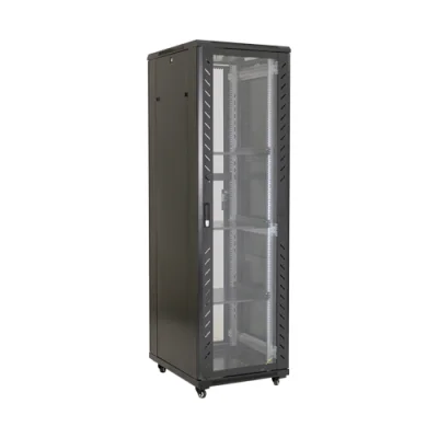 Rack podea 42U 19' 800x1000, capacitate incarcare 800 Kg, negru - ASYTECH Networking ASY-42U-8010S