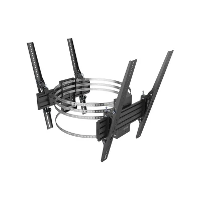 Suport TV dublu pe coloana, Multibrackets MB-9031, 32"-65", max.40kg/ecran, otel, negru