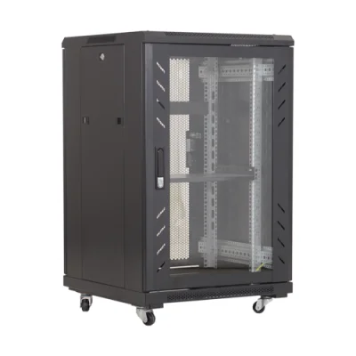 Rack podea 27U 19' 600x600, capacitate incarcare 500 Kg, negru - ASYTECH Networking ASY-27U-6060E