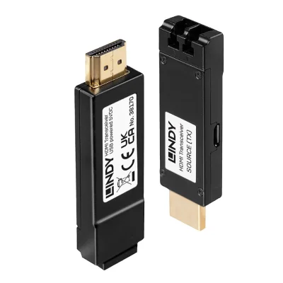 Extender HDMI 4K30 cu fibră optică, 300 m, Lindy 38170