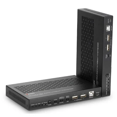 Extender KVM HDBaseT 3.0 Cat.6A HDMI 4K60, audio, IR și RS-232, 100 m, Lindy 38344
