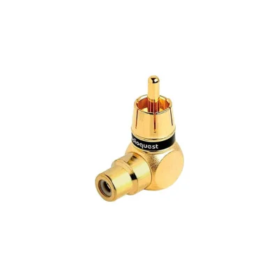 Adaptor mama RCA - tata RCA cu unghi 90 grade, Audioquest M21F-90S