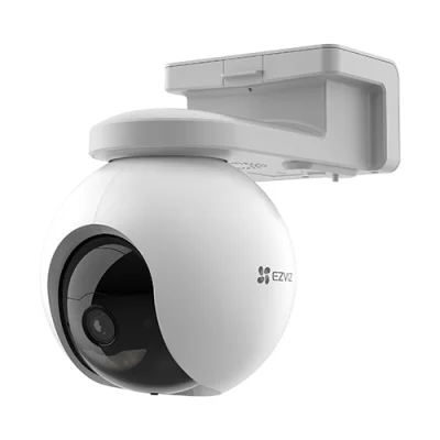 Camera IP Pan&Tilt EZVIZ de exterior, conectivitate 4G, baterie 10.400 mAh, rezolutie 2K+, Audio bidirectional, GPS, accepta SDcard CS-EB8-4G-2K(Type-C)