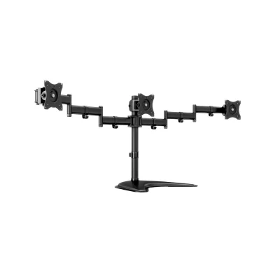 Stand pentru 3 monitoare de masa Multibrackets MB-3392, 15"- 27", max. 8 kg / monitor, Negru