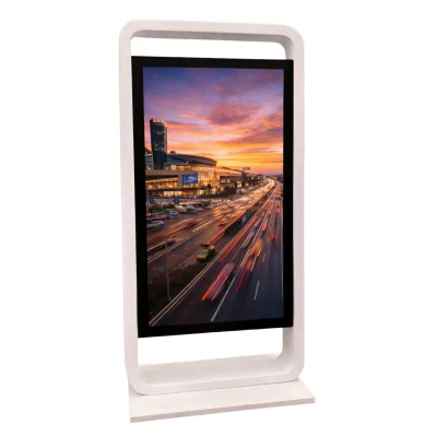 Kiosk / Totem Indoor back-to-back 75'' - EVOBOARD dublu fara touch cu display 75", 4K, 500cd, Android 11, Alb