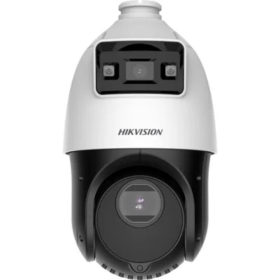 TandemVu, DarkFighter si ColorVu - PTZ IP 4MP, lentila 2.8mm si 4.8~120mm(25X), WL 30m, IR 100m, Audio, Alarma - HIKVISION DS-2SE4C425MWG-E14F0
