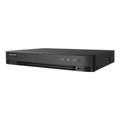 DVR AcuSense 4 ch., 5MP + 4 ch. IP 4K, Audio bidirectional, Alarma, 1U - HIKVISION iDS-7204HUHI-M1-XT(4A+4-1ALM)