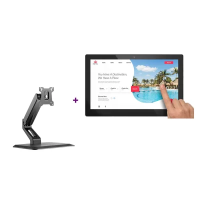 Pachet interactiv format din Display EvoBoard THD1562 touch 15.6" si Suport monitor reglabil Blackmount LDT35-T01