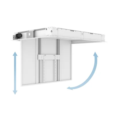 Suport TV motorizat incastrabil in tavan cu extensie Multibrackets MB-5506, 65"-86", flip si coborare motorizata