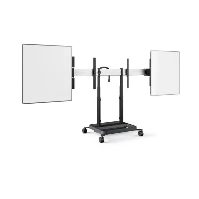 Solutie Classroom Whiteboarduri laterale pentru displayuri de 86'' si Stand motorizat mobil Vogel's RISE5205