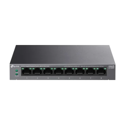 Switch LiteWave, 8 x RJ45 1G PoE, Buget PoE 62W, Unmanaged - TP-Link LS108GP